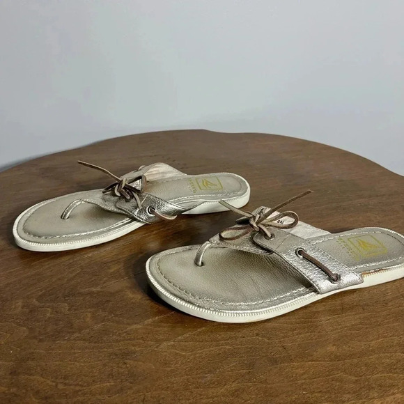 Sperry Top Sider Gold Sandal 6 - Picture 3 of 5